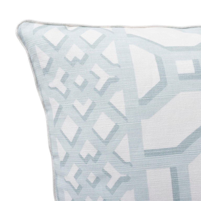 Schumacher Zanzibar Trellis Matte Winter Mint Two-Sided ...