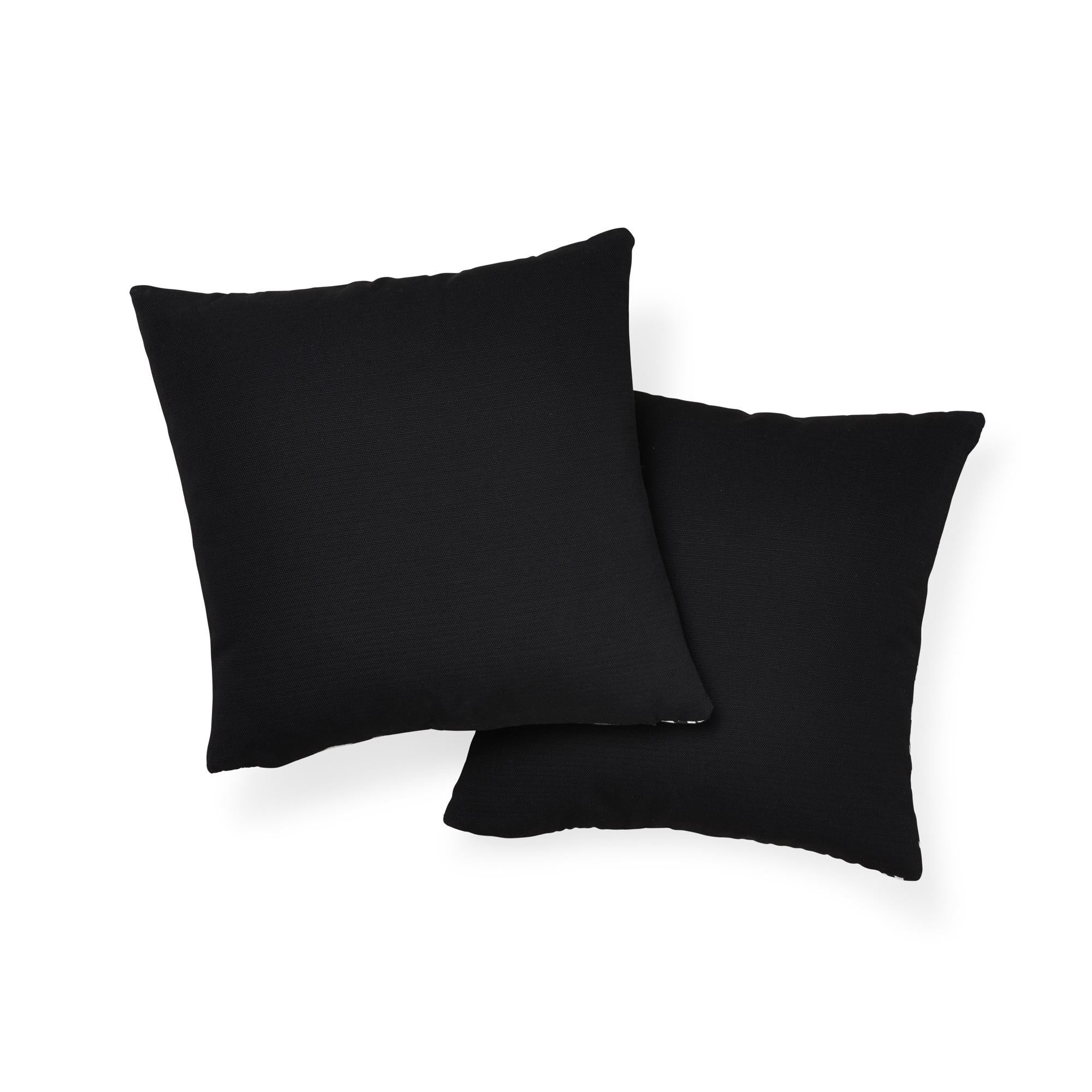 Cojín Schumacher Negro Palma Cebra Interior/Exterior en Nuevo estado para la venta en New York, NY
