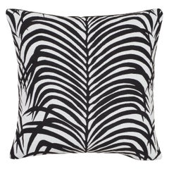 Coussin noir Zebra Palm pour intérieur/extérieur Schumacher