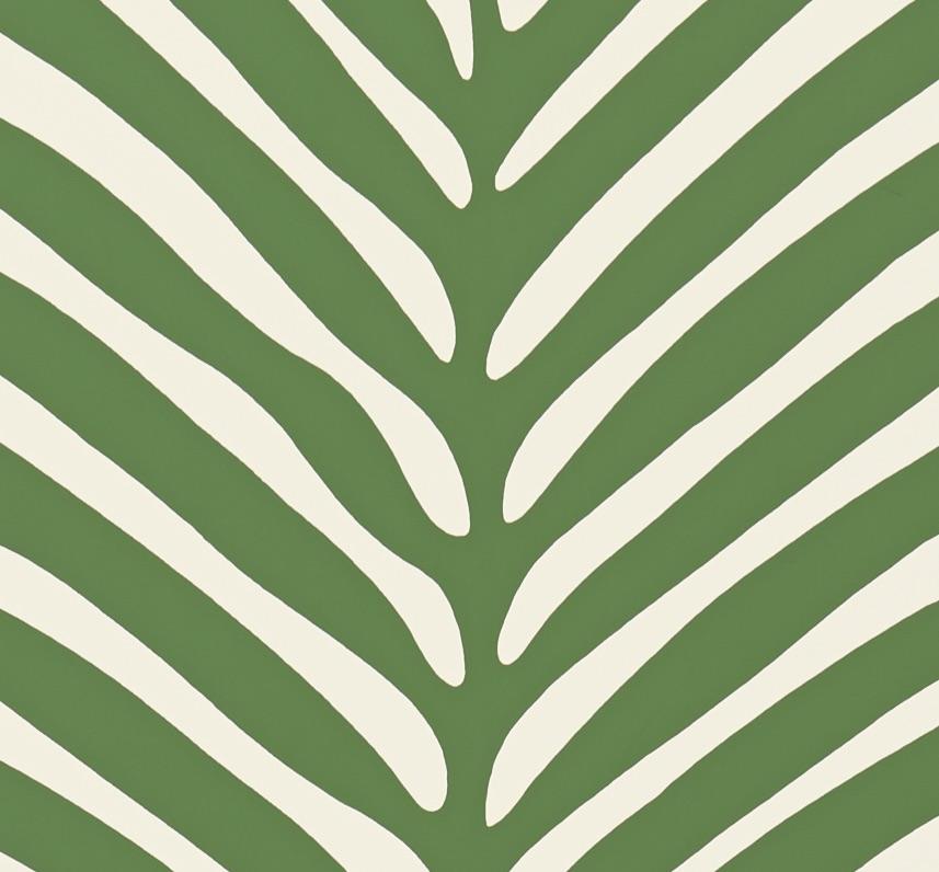 Américain Papier peint de palmier zébré de Schumacher dans la Jungle en vente