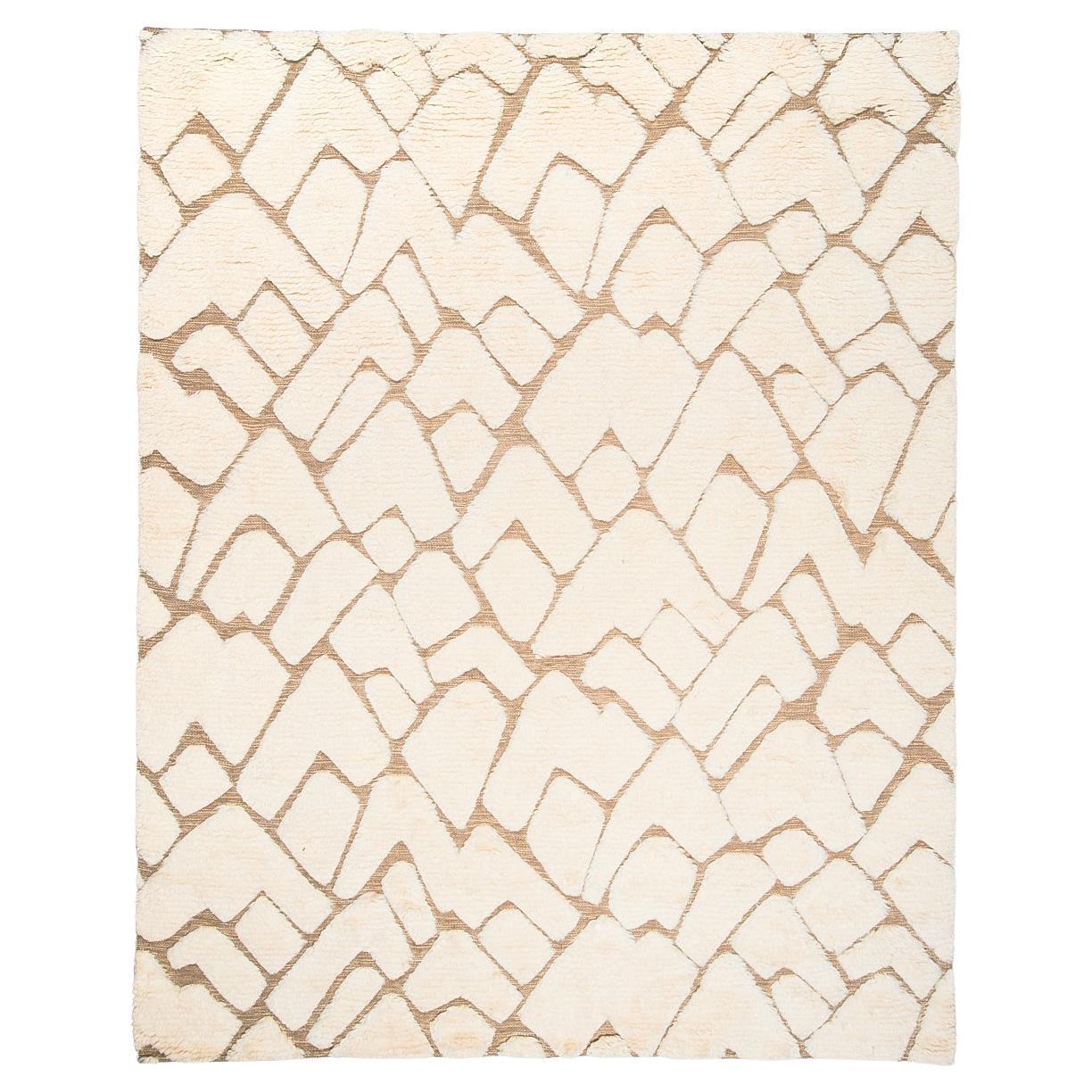 Schumacher Zimba 8' x 10' Rug In Ivory & Sand For Sale