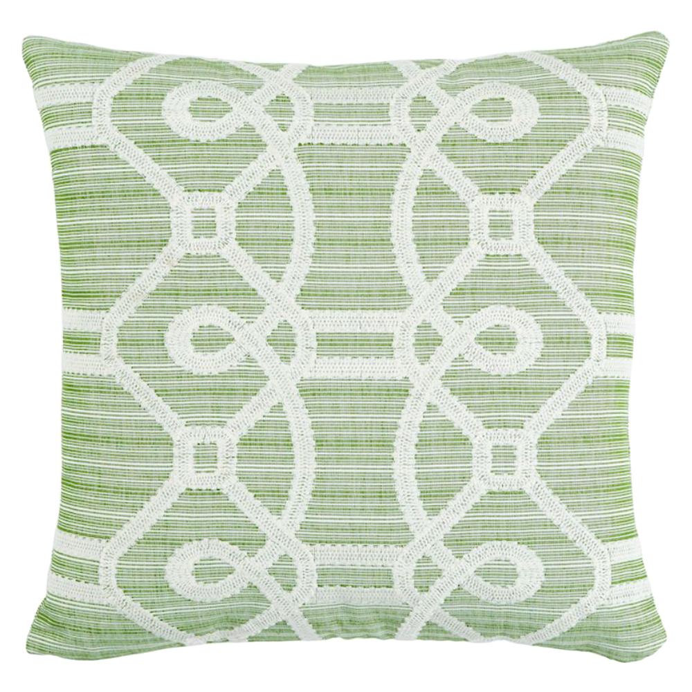 Schumacher Ziz Embroidery 18" Pillow