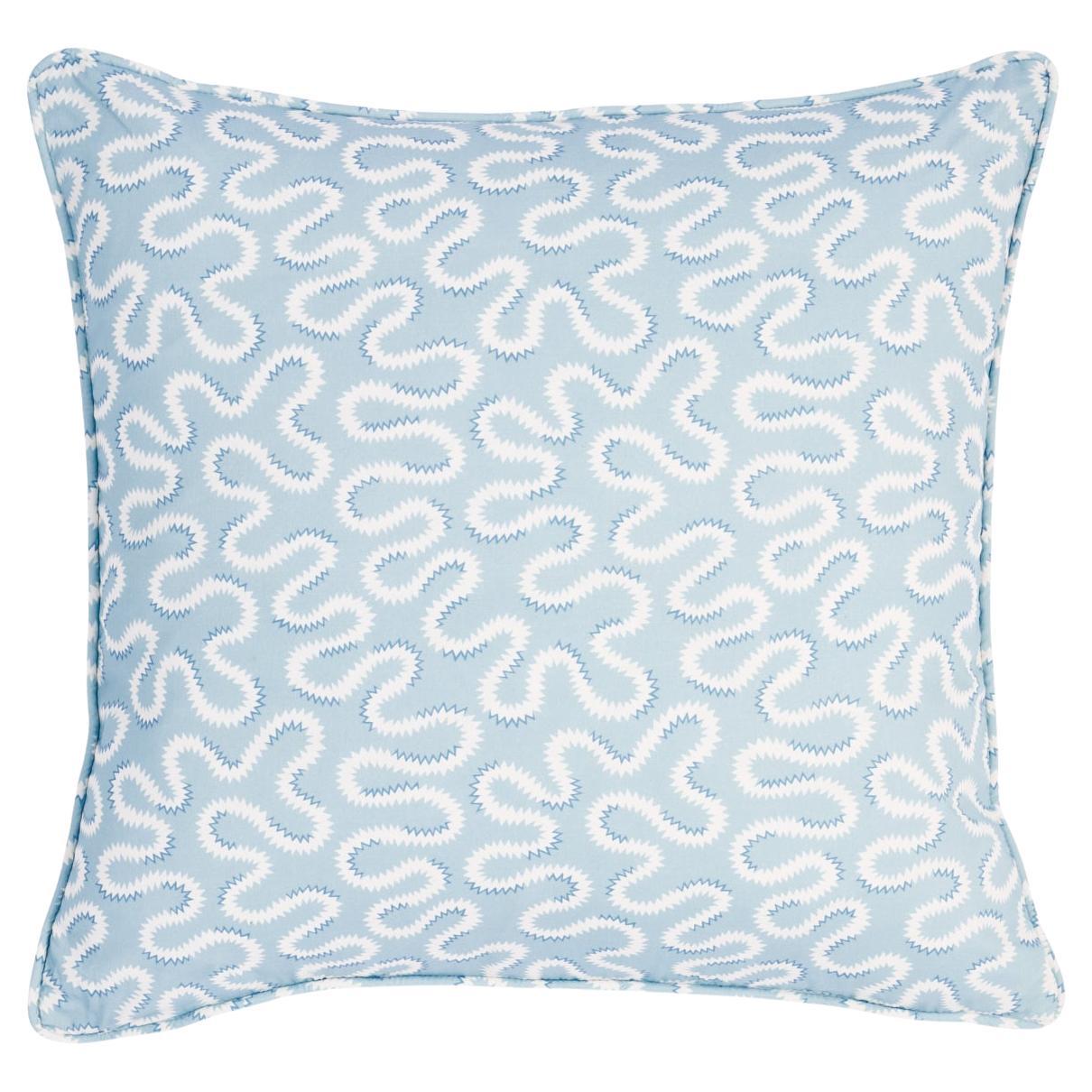 Schumacher Zoelie 18" Pillow in Aqua