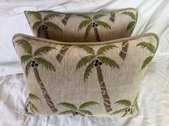 Schumacher’s “Coconut Grove Textile Pillows-Pair