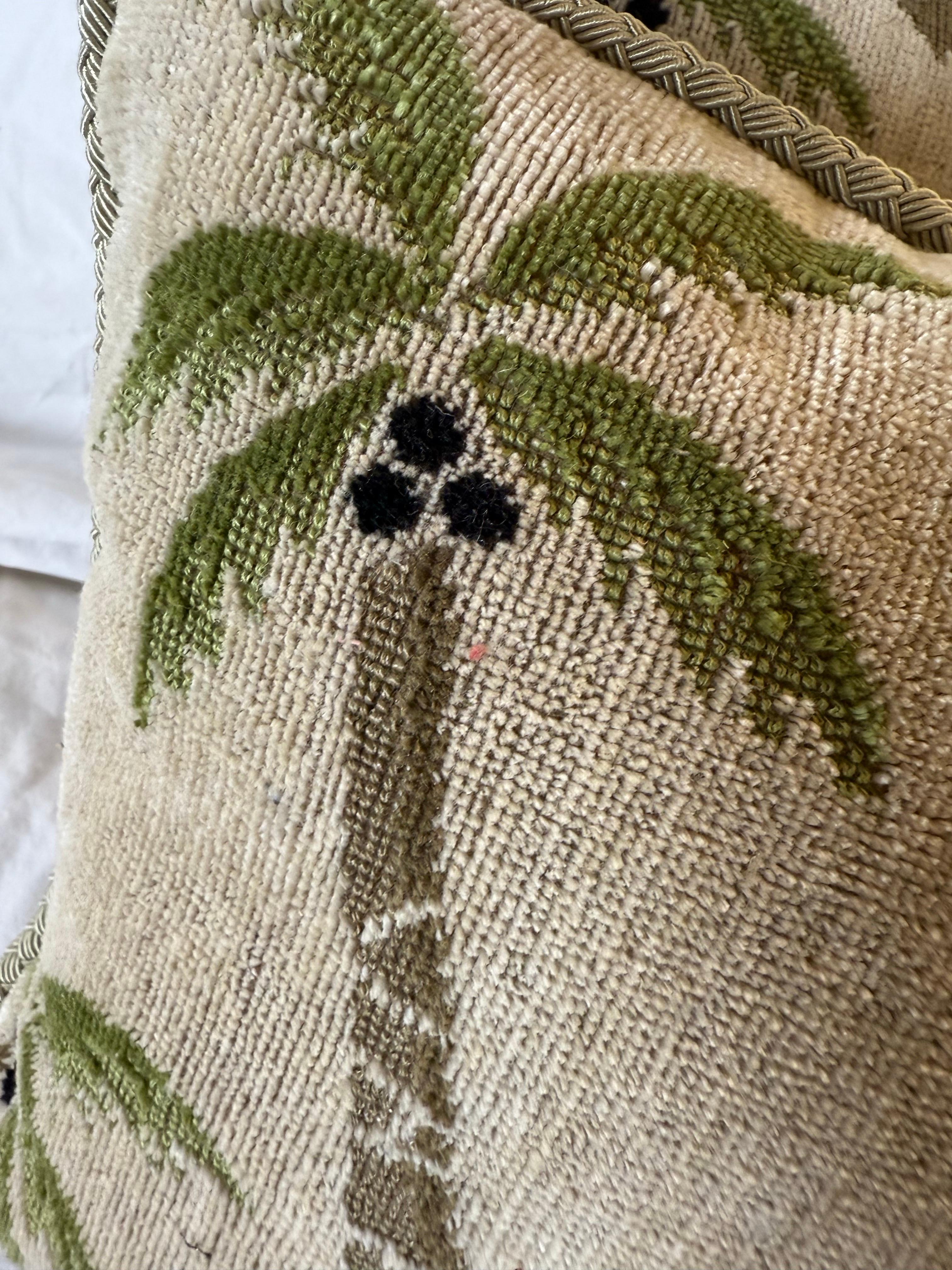 Schumacher's Coconut Grove Textil-Kissen-Paar (amerikanisch) im Angebot