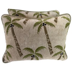 Schumacher’s “Coconut Grove Textile Pillows-Pair