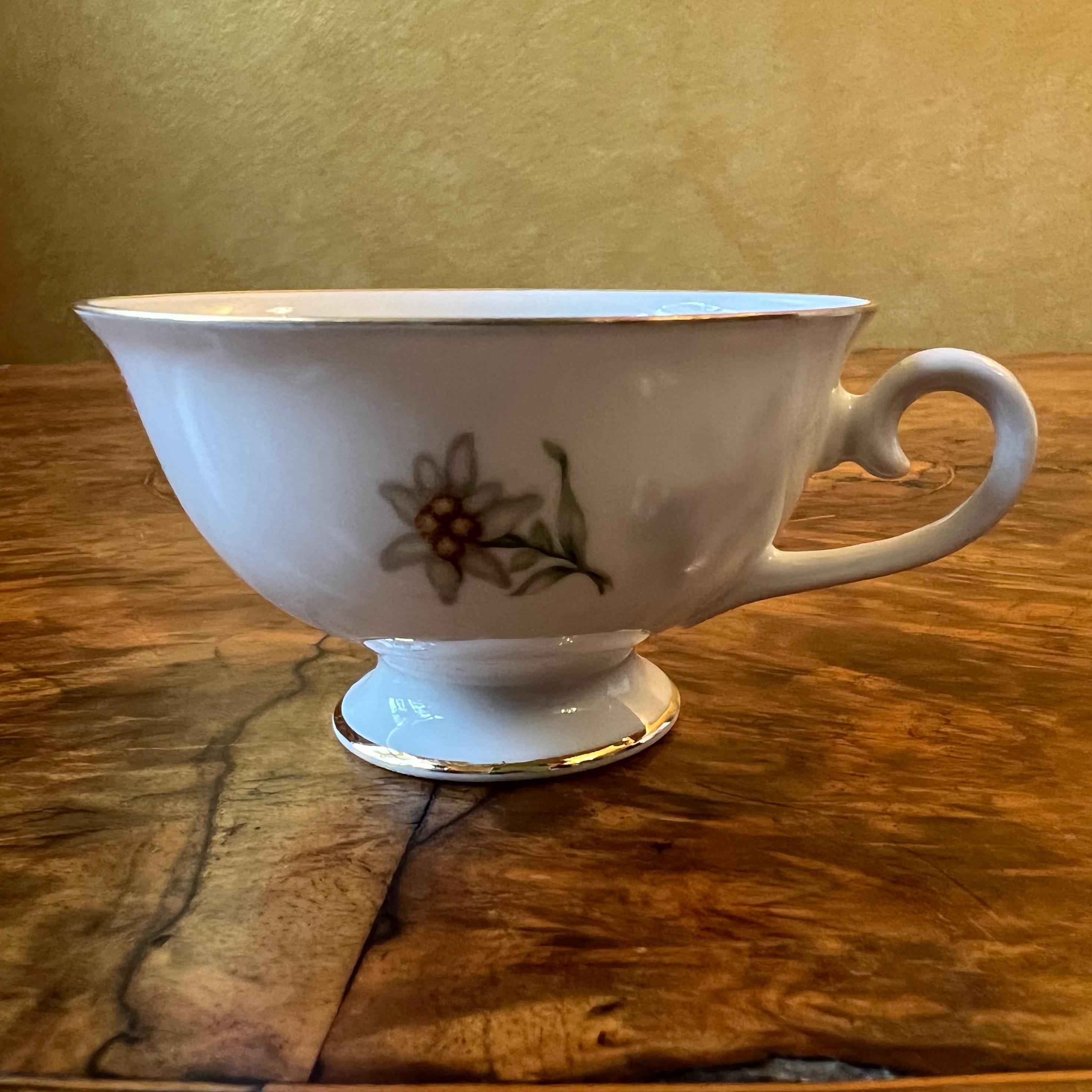 Schuman Arzbery Floral Coffee Cup & Saucer In Good Condition For Sale In EDENSOR PARK, NSW