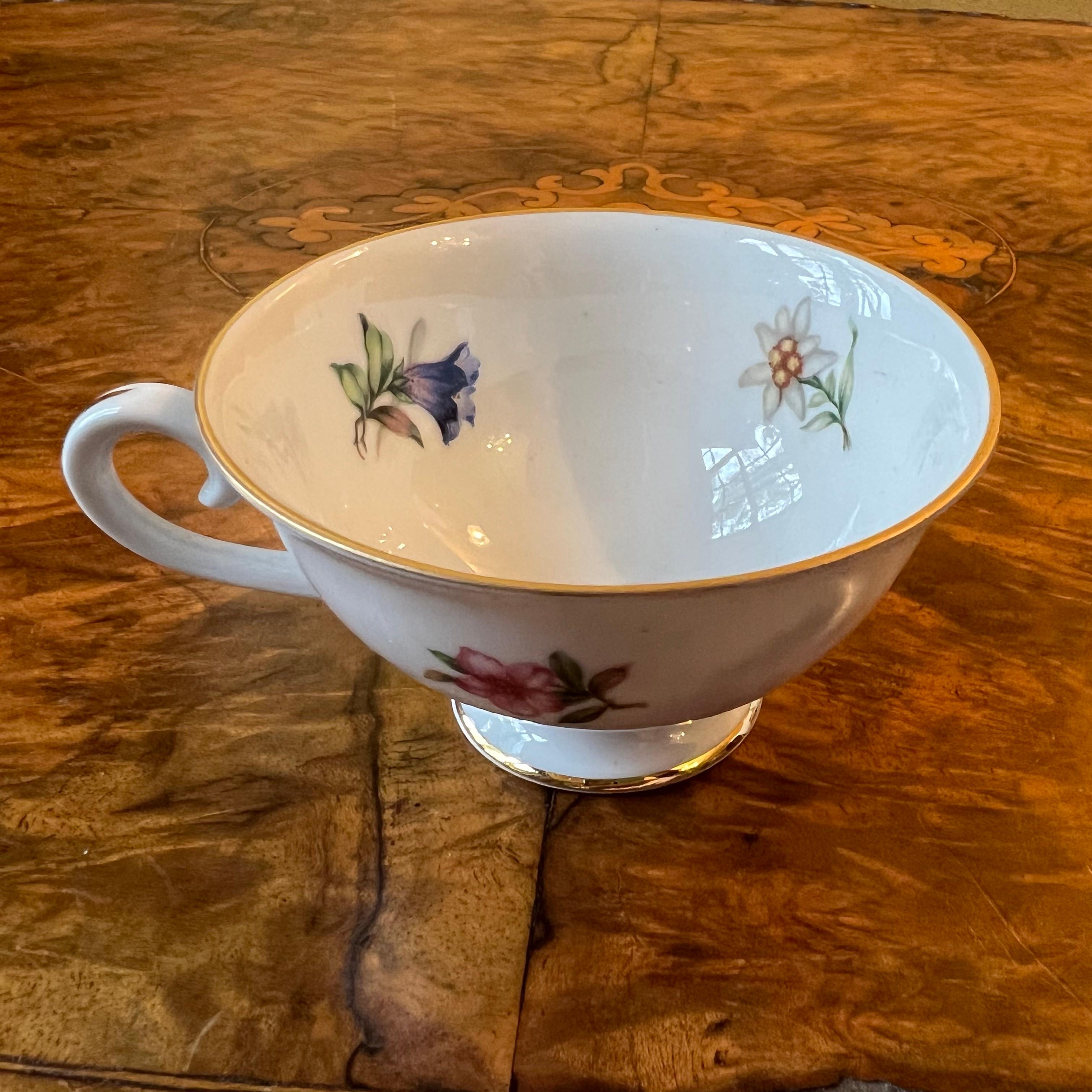 Schuman Arzbery Floral Coffee Cup & Saucer For Sale 1
