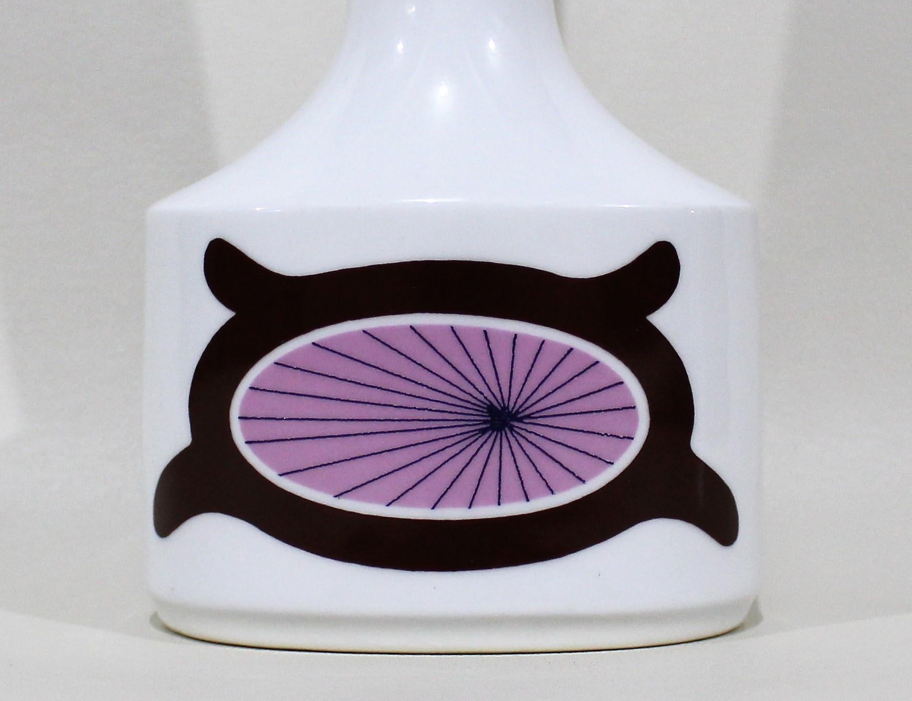 Schumann Arzberg Mid-Century Modern Pop Art ceramic vase.