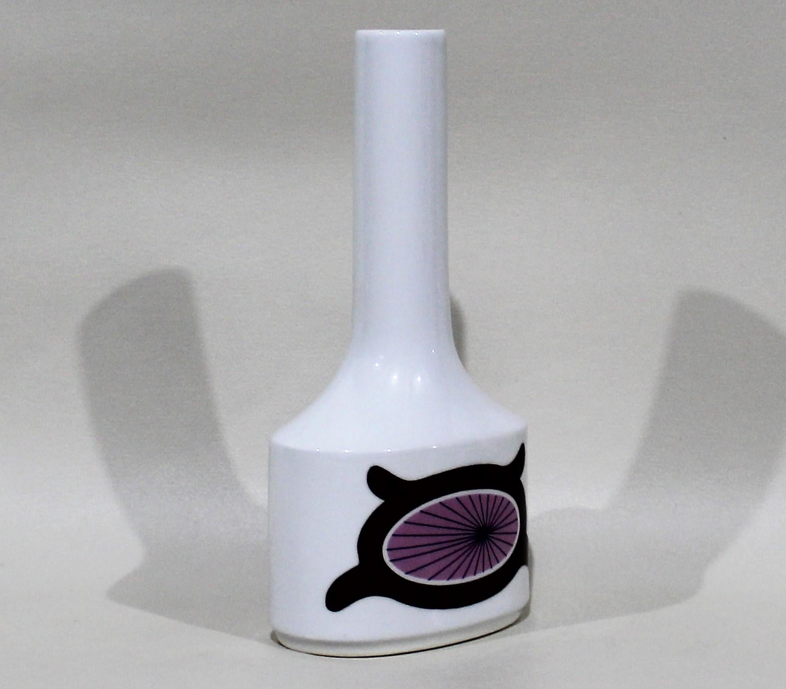 German Schumann Arzberg Mid-Century Modern Pop Art Ceramic Vase For Sale