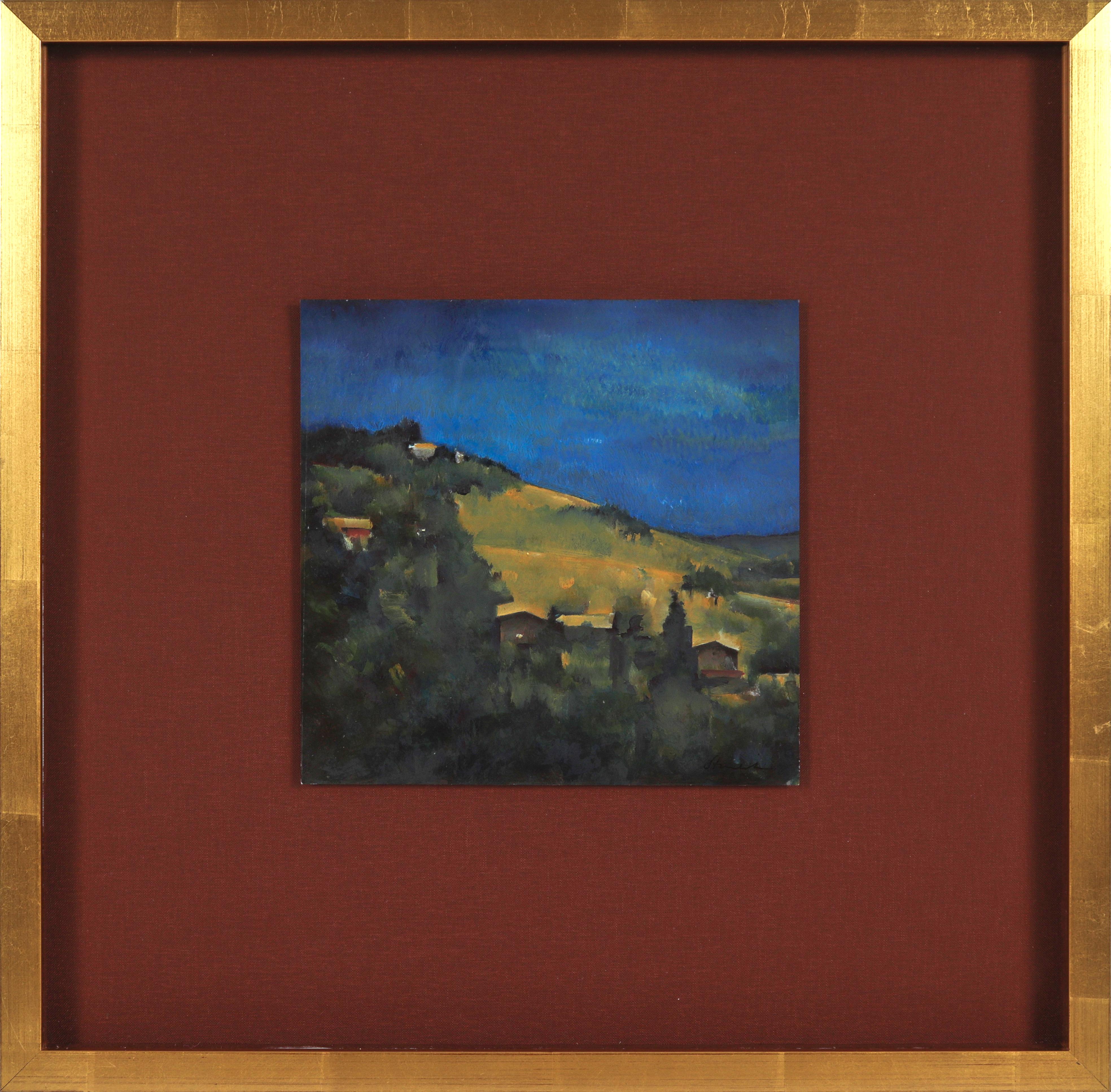 Schuyler Standish Landscape Painting - Vivid Abstracted Landscape 2009 Oil on Paper