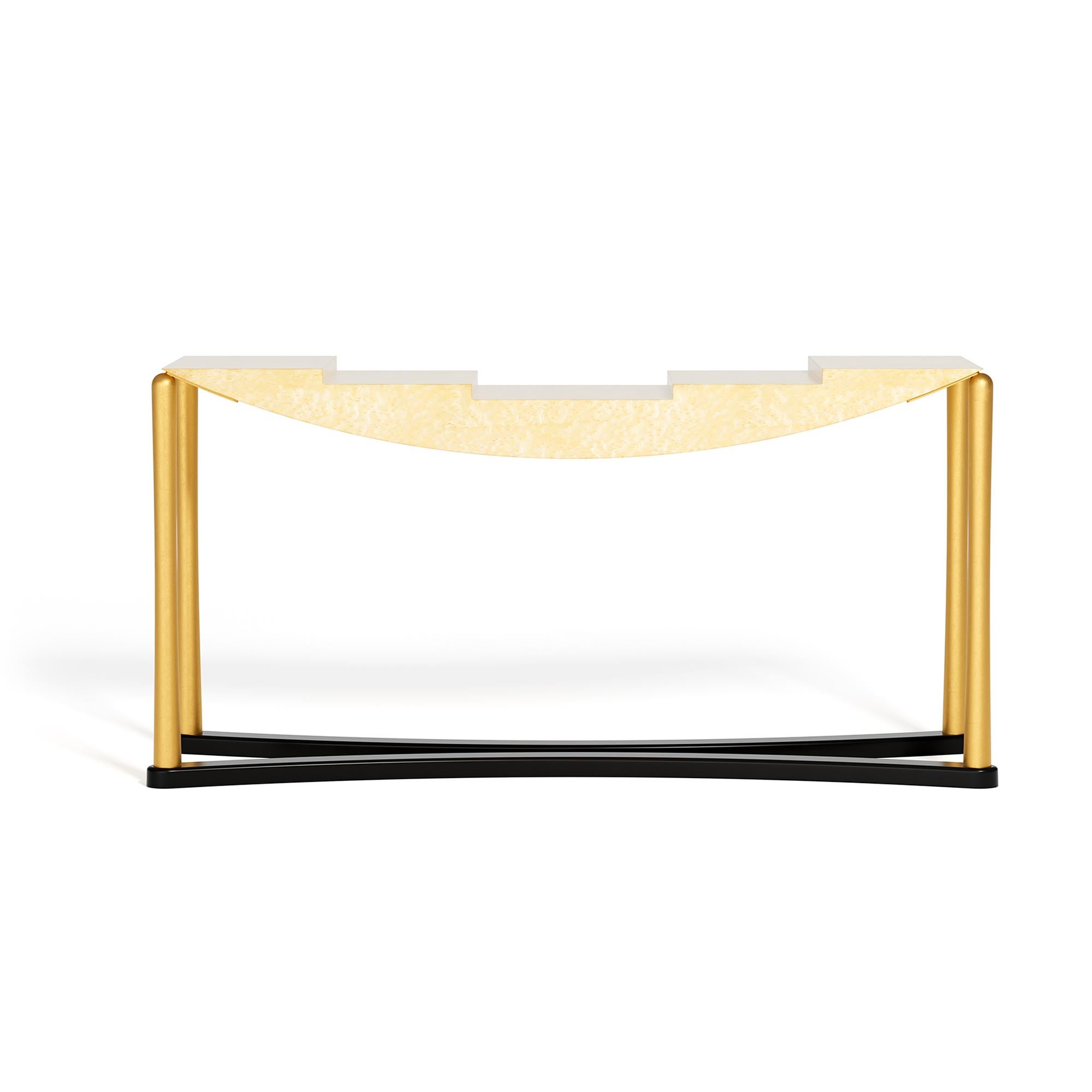 Italian Schwarzenberg Console Table By Hans Hollein for Memphis Milano Collection For Sale