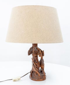 Schwarzwald Carved Lamp Base