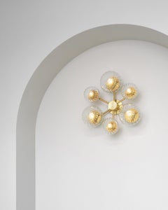 Schwung Orion Mix: lampada da incasso in ottone e vetro, design contemporaneo