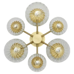 Schwung Orion Mix: lampada da incasso in ottone e vetro, design contemporaneo