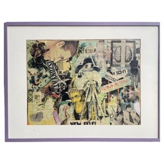 Sci-Fi Symmetria – Mixed Media Collage, Hungary 1970s