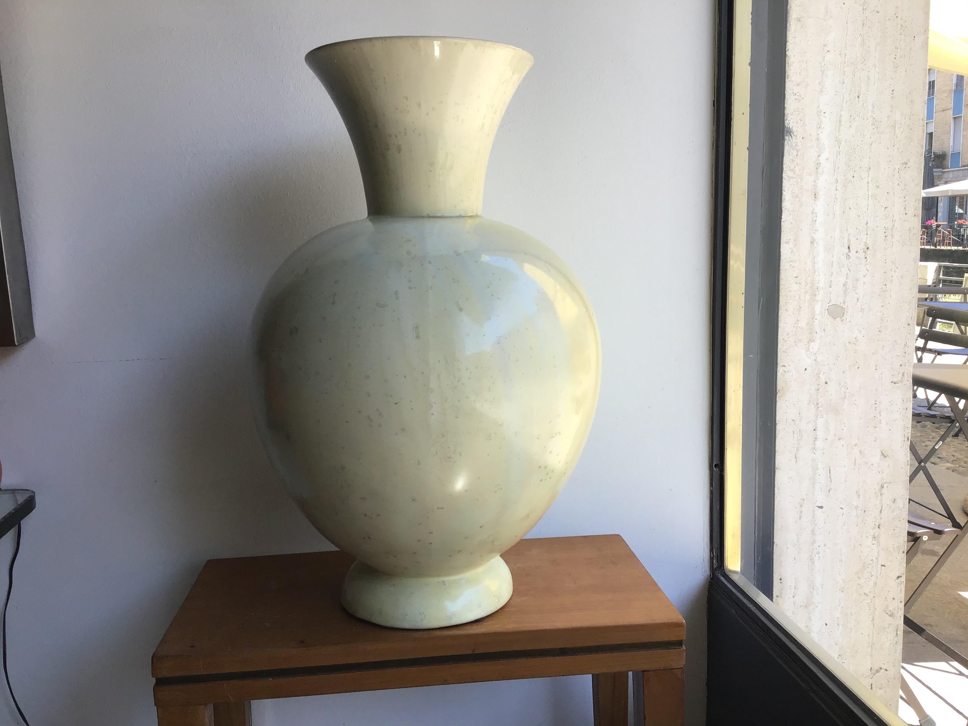 Art Deco S.C.I. Laveno Vase “Guido Andlovitz “Ceramic, 1930, Italy