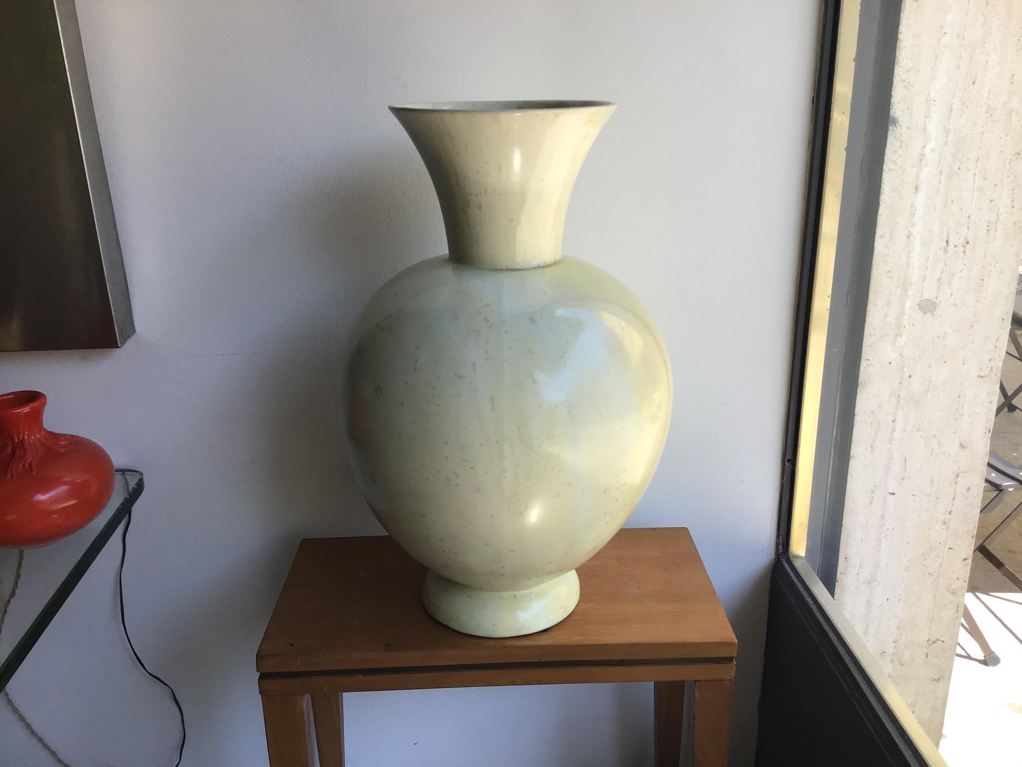 Italian S.C.I. Laveno Vase “Guido Andlovitz “Ceramic, 1930, Italy