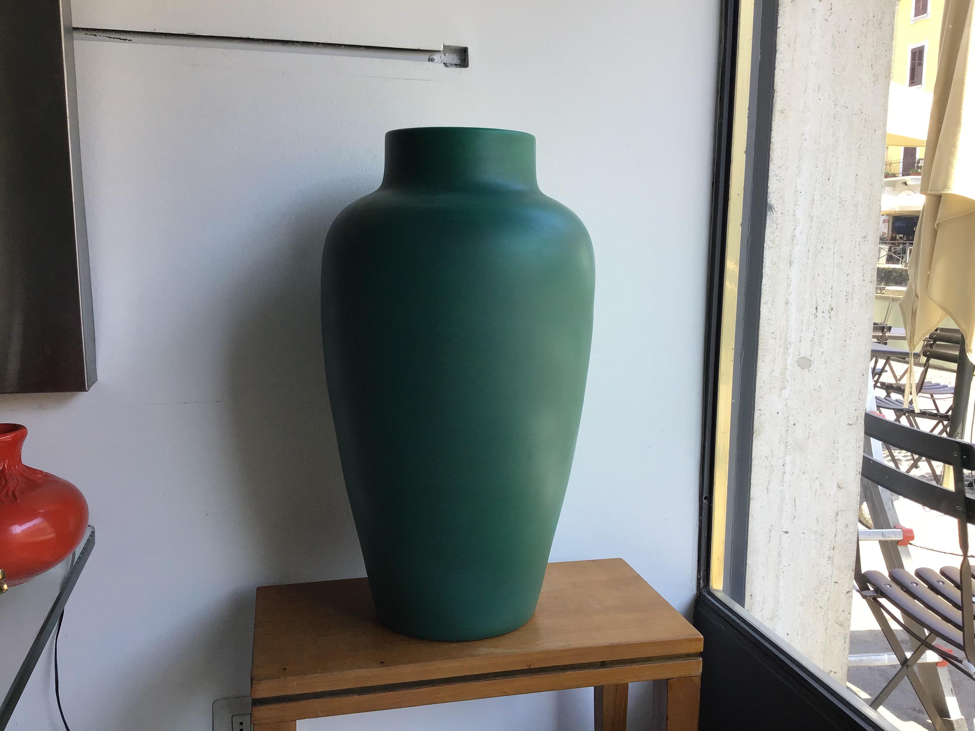 Mid-20th Century S.C.I Laveno Vase/Umbrella Stand Ceramic, 1940, Italy For Sale
