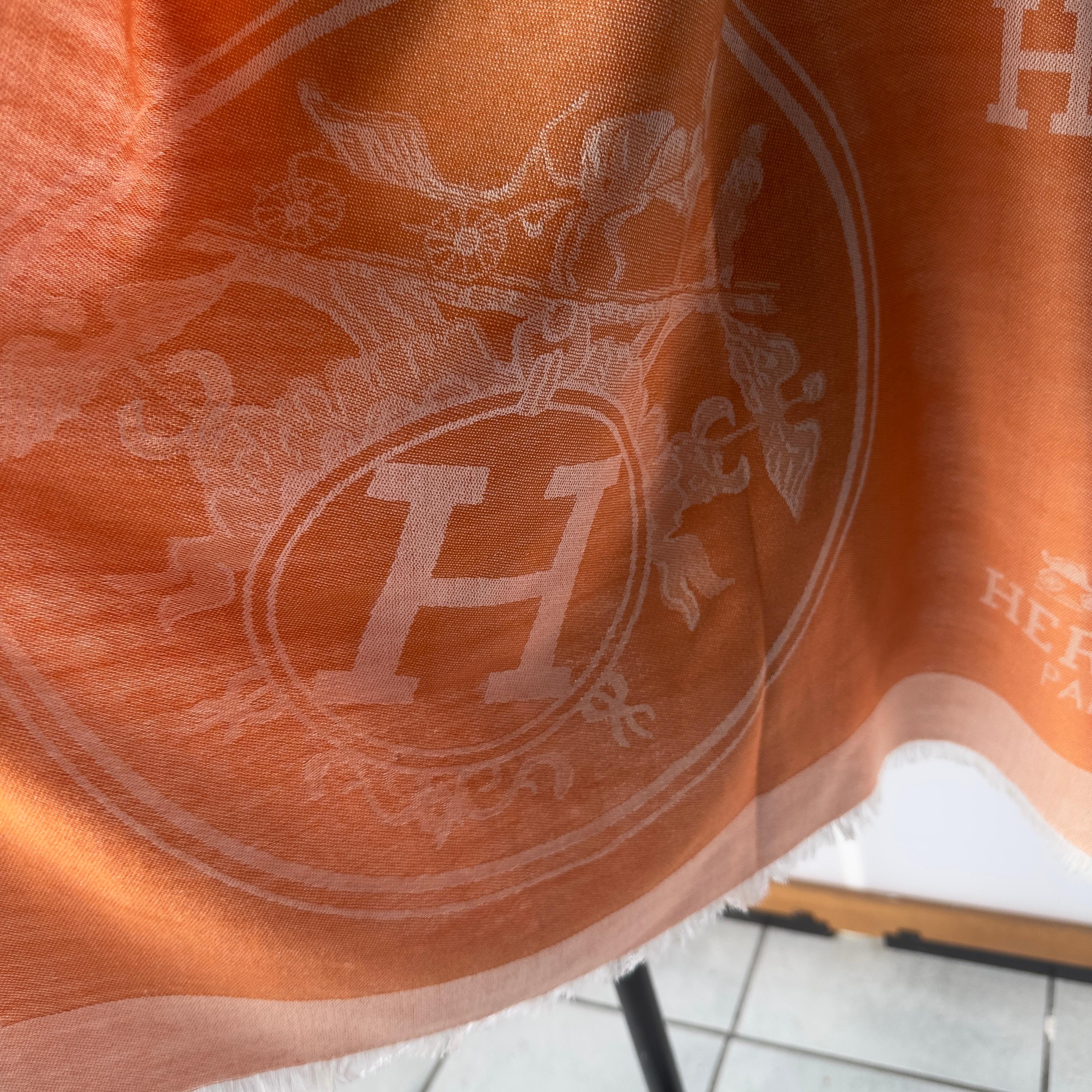 Echarpe Hermès en cachemire et soie comme neuve Neuf - En vente à Basaluzzo, IT