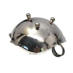 Sciarrotta Handmade Sterling Silver 83C Large Leaf Dish for Gump's