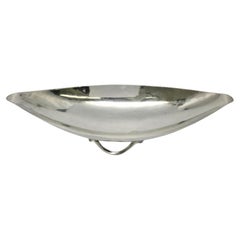 Sciarrotta Sterling Silver Mid-Century Modernist Oblong Footed Dish 94S #19429
