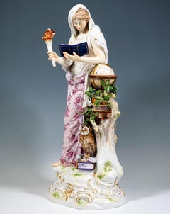 Science, Large Allegorical Figure, By Emmerich Andresen, Meissen Germany, c 1900