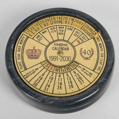 Scientific Calendar in Brass and Marble for the 40 Years, 1991-2030.