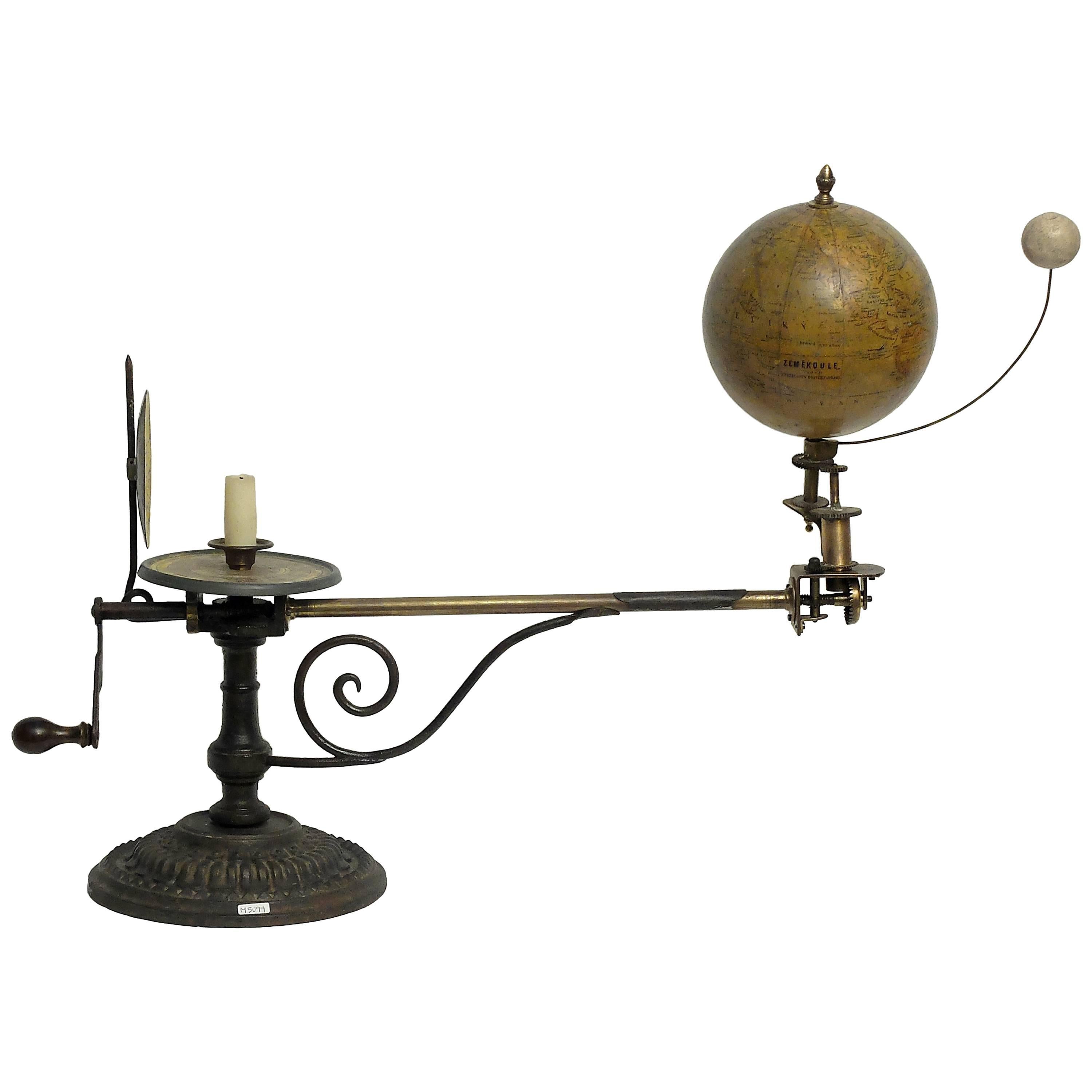 Scientific Tellurium and Lunarium by Jean Felkl, Praha, circa 1870