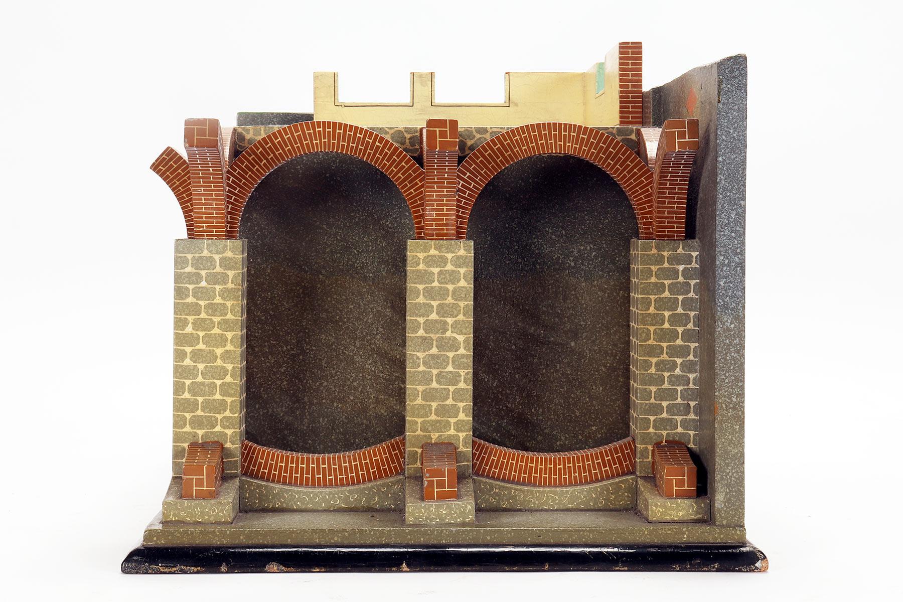 Modèle scientifique en bois (1/30 échelle) d'éléments architecturaux, Italie des années 40 Bon état - En vente à Milan, IT