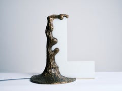 Scilla Table Lamp by BRNV Studio, Recycled Glass & Bronze Design