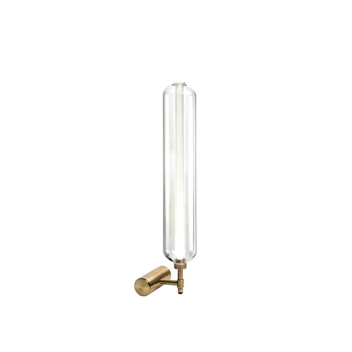 Scintilla Borosilicate Blown Glass and Metal Base Table Lamp