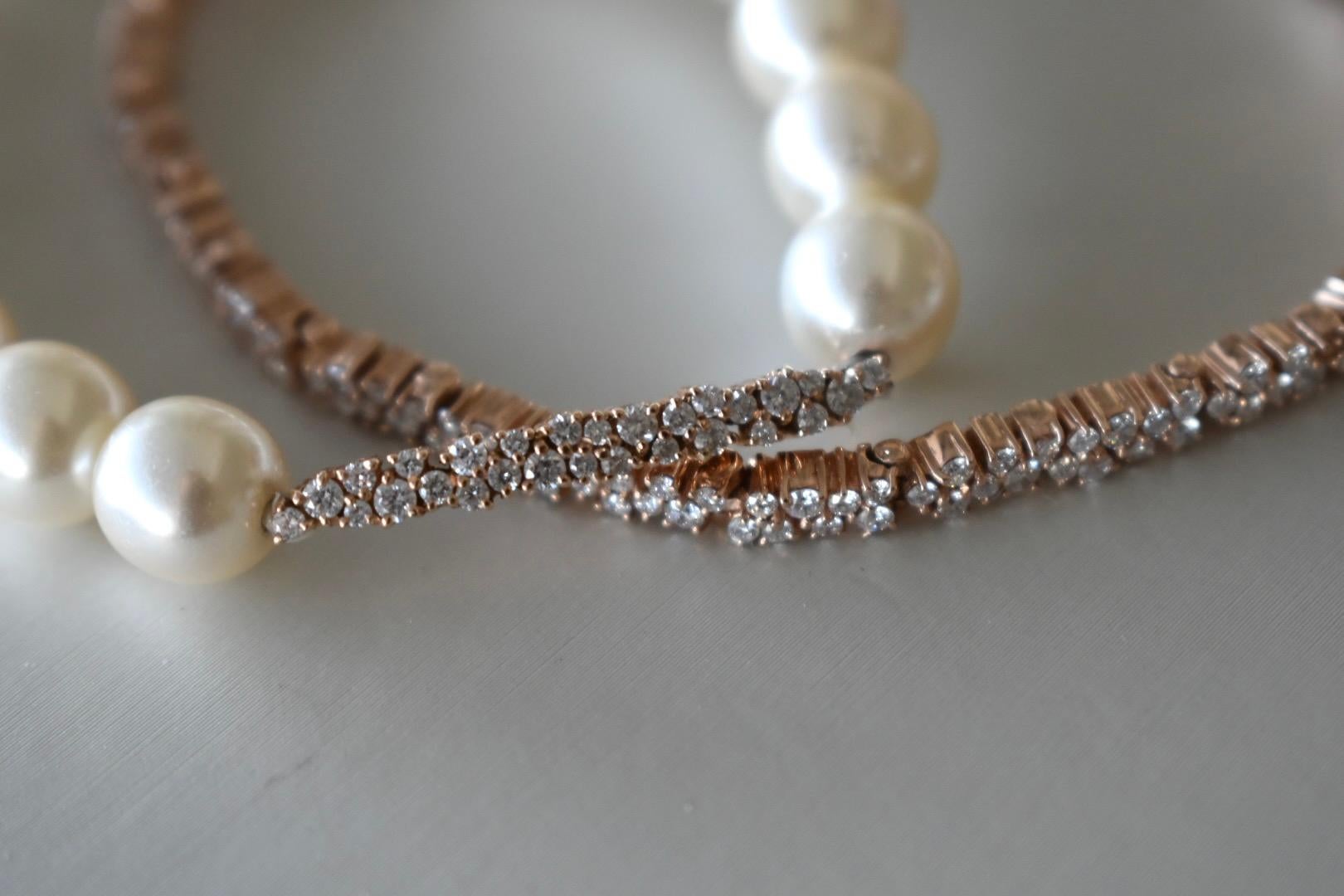 Modern Scintilla Diamond Tennis Bracelet by Joanna Achkar  For Sale
