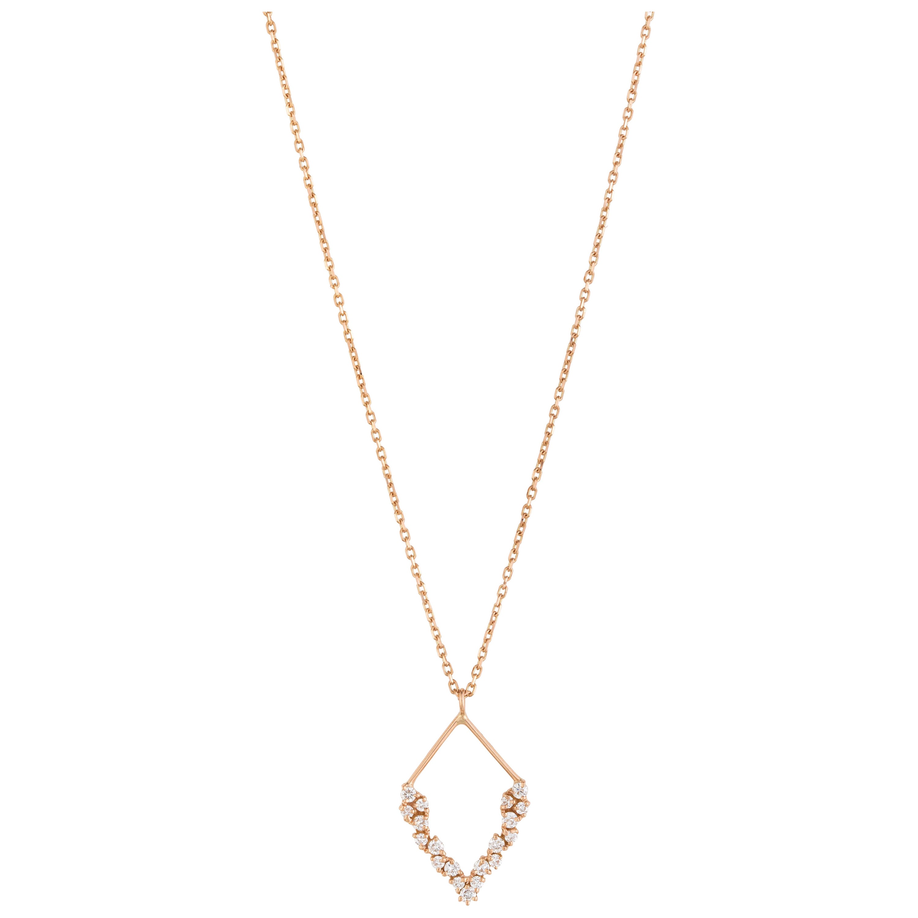 Scintilla-Halskette mit halber Traum-Diamant von Joanna Achkar im Angebot