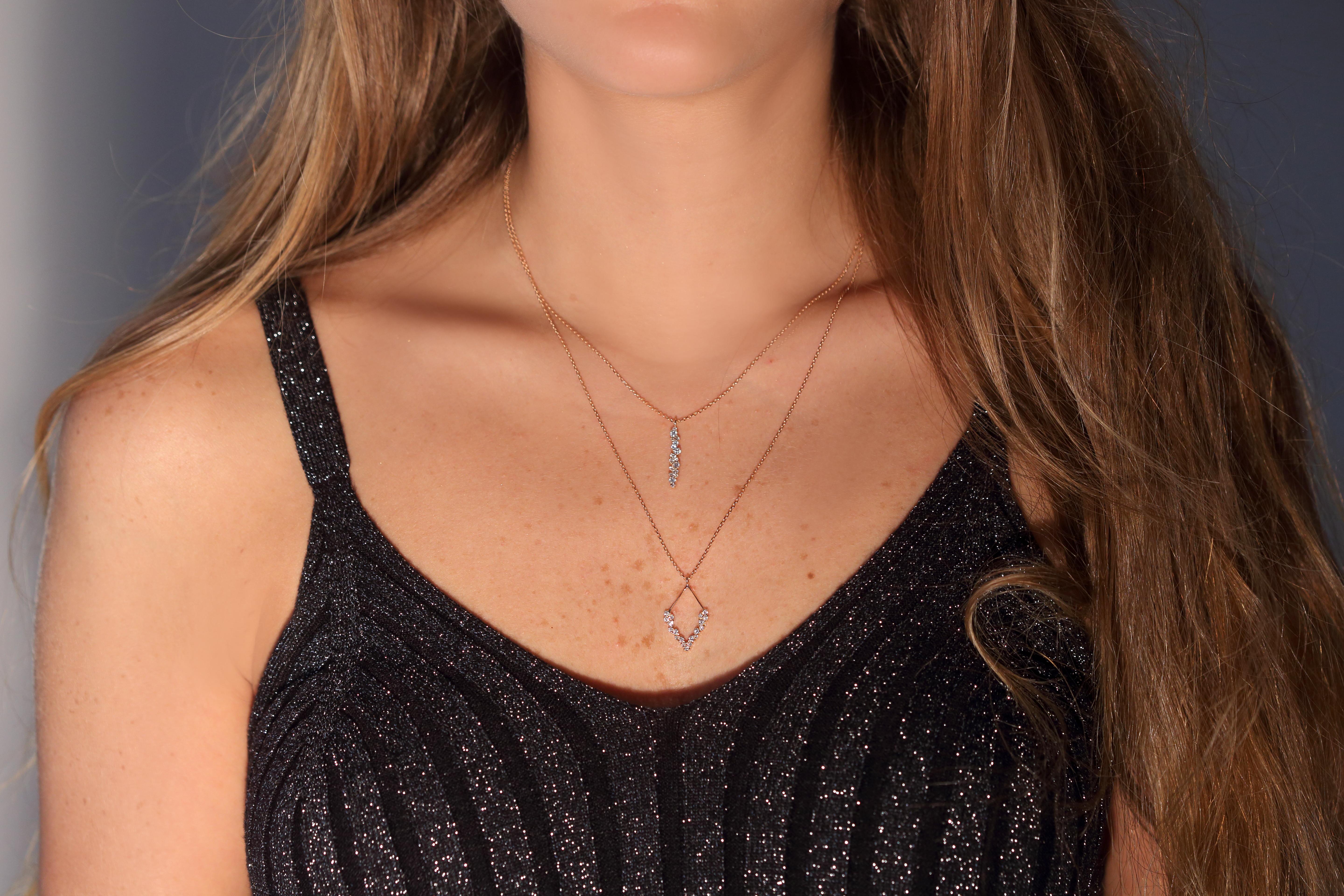 Scintilla Half Dream Diamond Necklace by Joanna Achkar  In New Condition For Sale In PARIS, FR