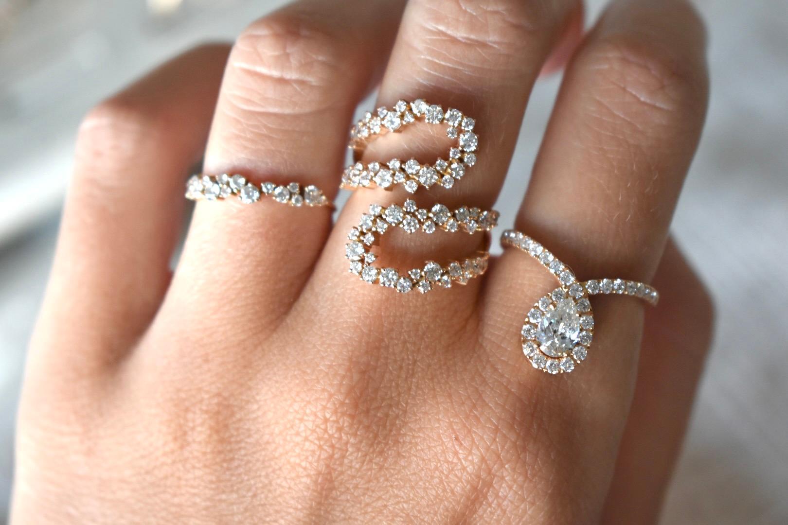 For Sale:  Scintilla Sparkling Diamond Ring by Joanna Achkar  3