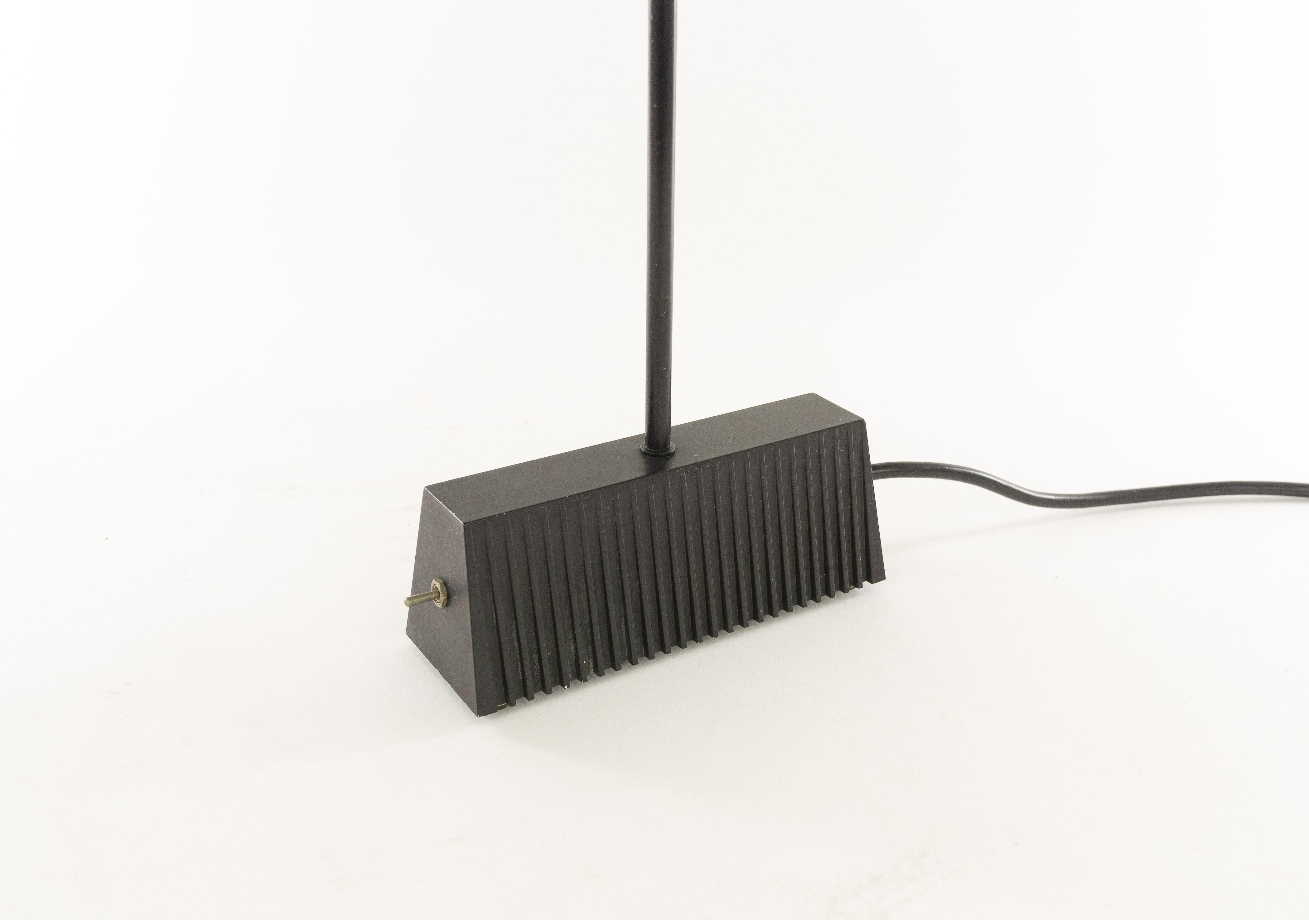 Black Scintilla Table Lamp by Piero Castiglioni for Fontana Arte, 1980s In Good Condition For Sale In Rotterdam, NL