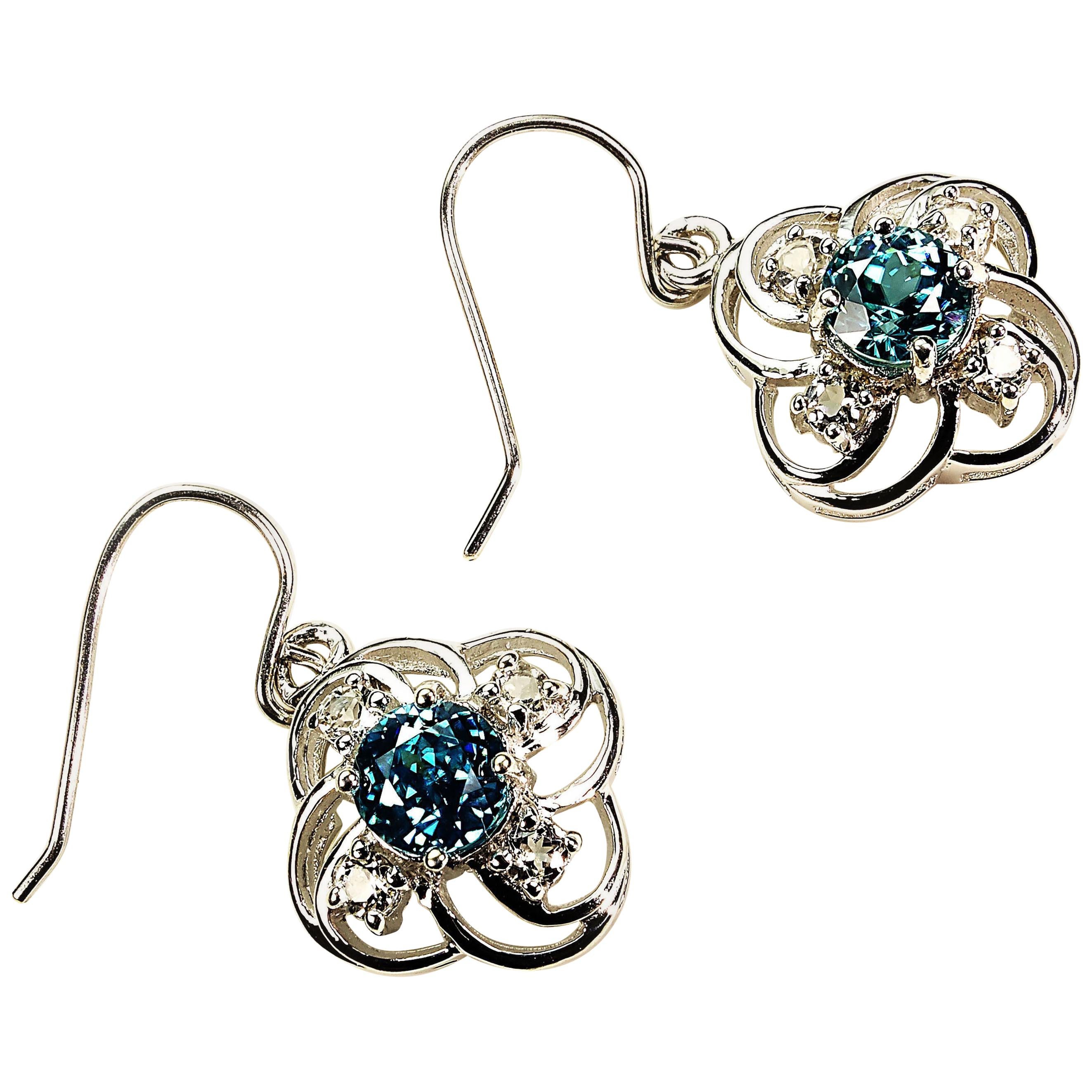 delicate silver earrings