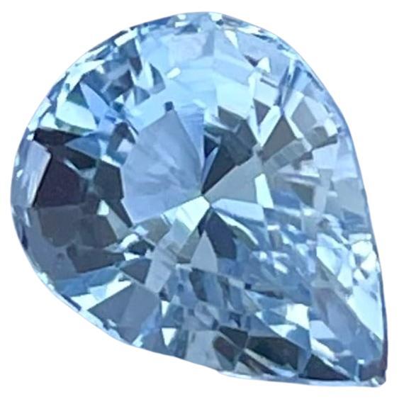 Scintillating Pear Cut Aquamarine 1.85 carats Loose Natural Pakistani Gemstone
