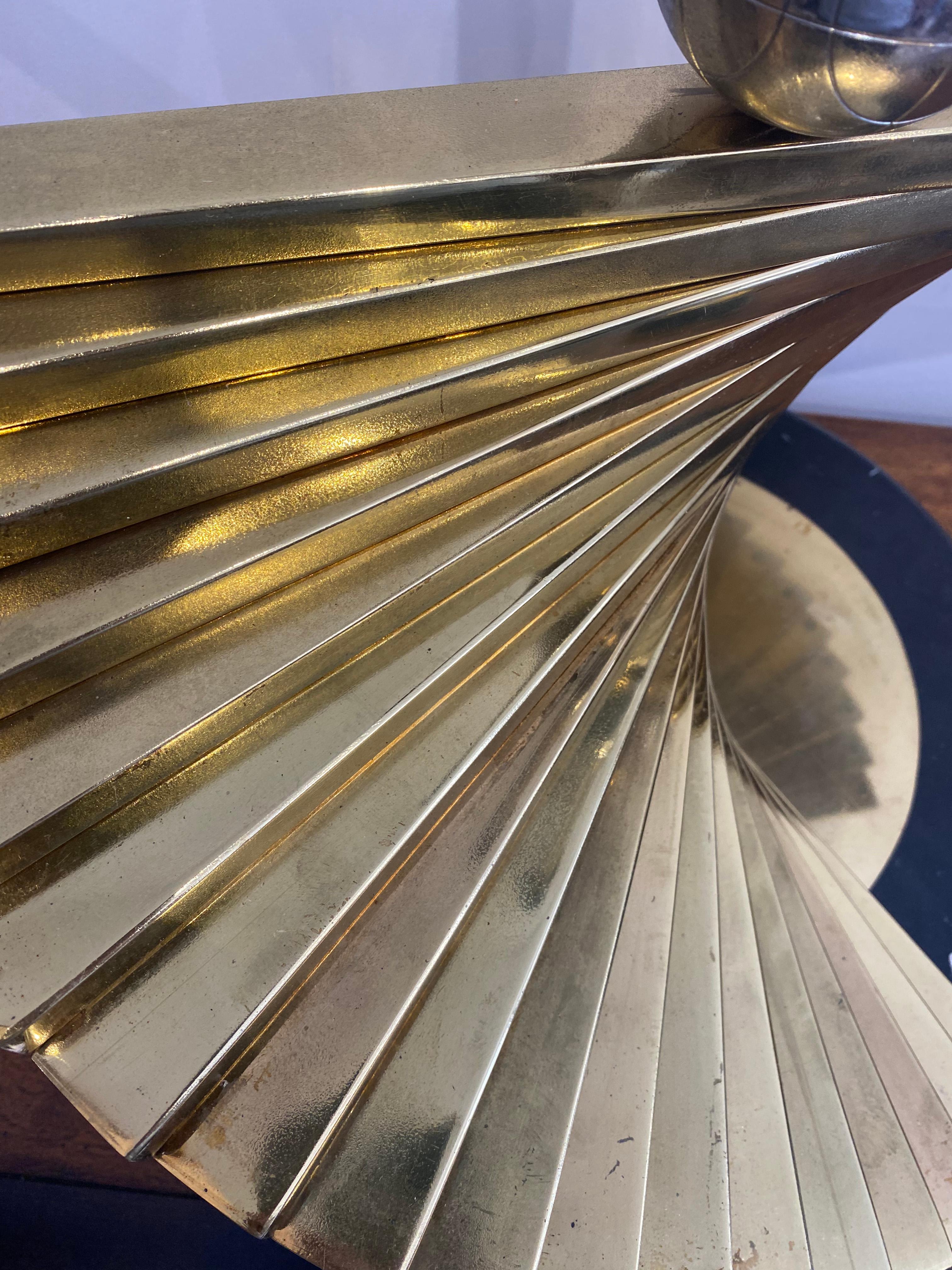 Sciolari Latón Mármol XXL Lámparas de Mesa Estilo Crespi Años 70 Hollywood Regency Italia en venta 9