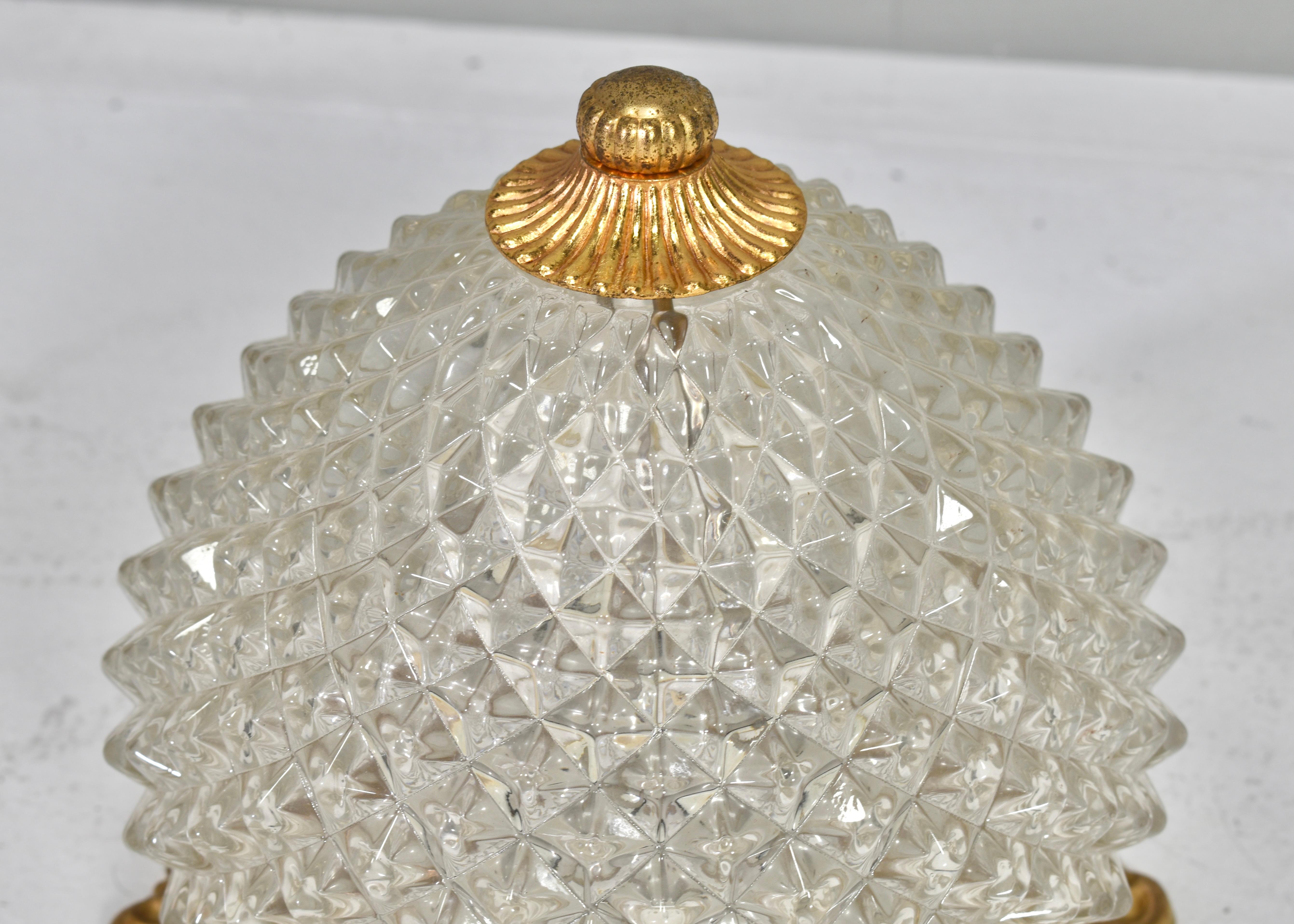 Lámpara de techo/plafón de pared SCIOLARI Piña de latón, Italia - circa 1960 - 1970 mediados del siglo XX en venta