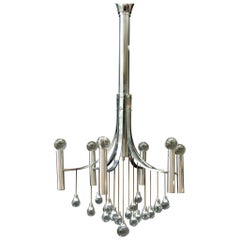 Sciolari Chandelier with Clear Glass Globes