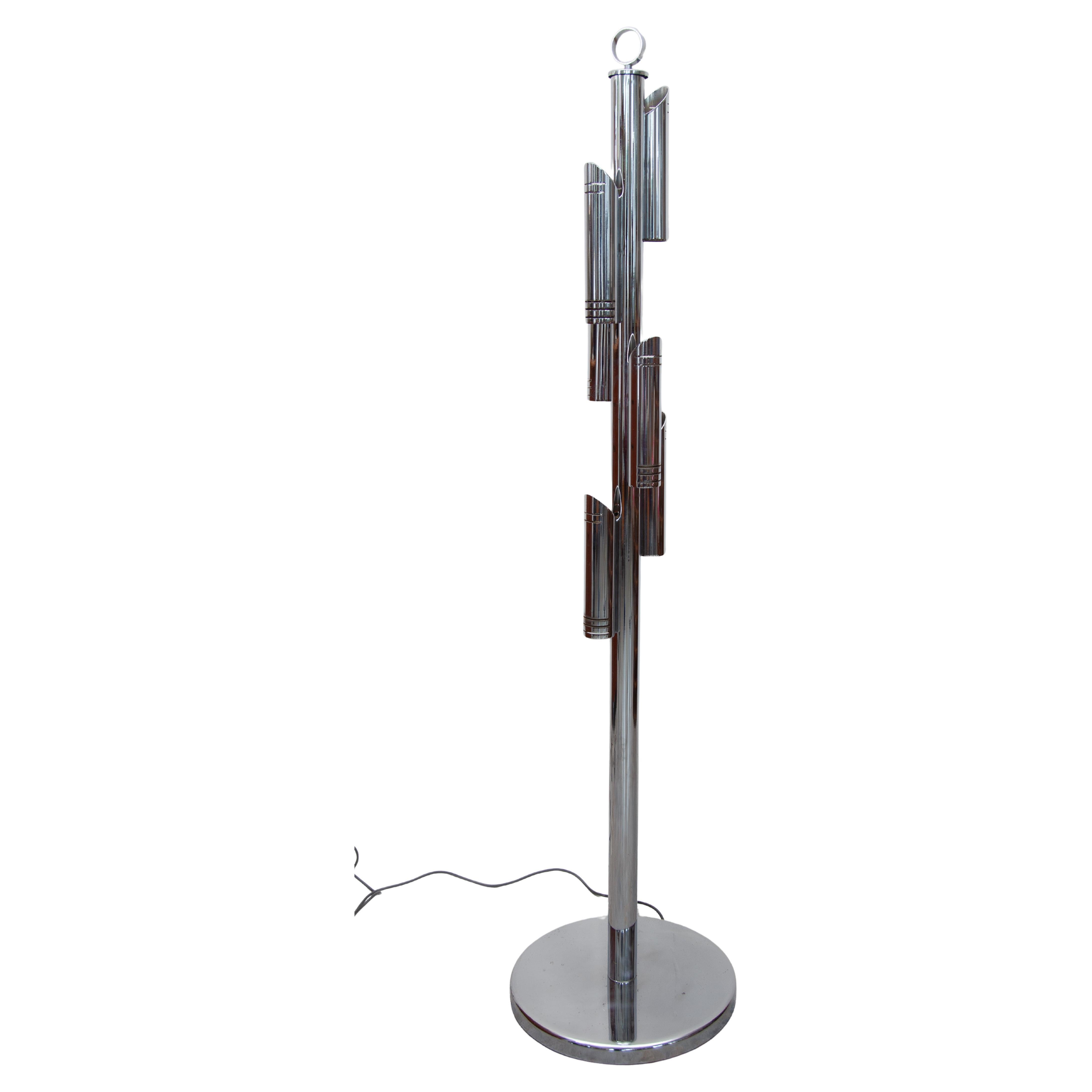 Sciolari Chrome Floor Lamp Space Age