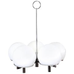 Sciolari Five-Arm Chrome Sputnik Chandelier