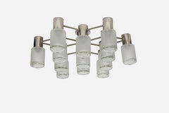 Lampada da incasso Sciolari di Leola in cromo, Italia, circa anni '60