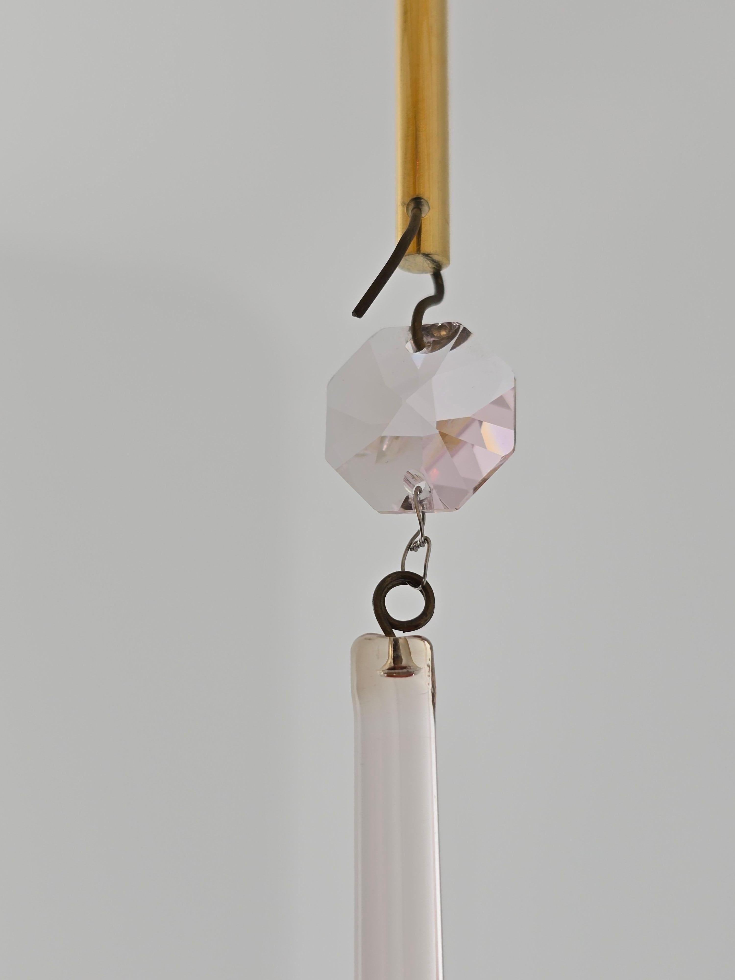 Sciolari Gold Plated Brass Chandelier with 144 glass teardrop 11