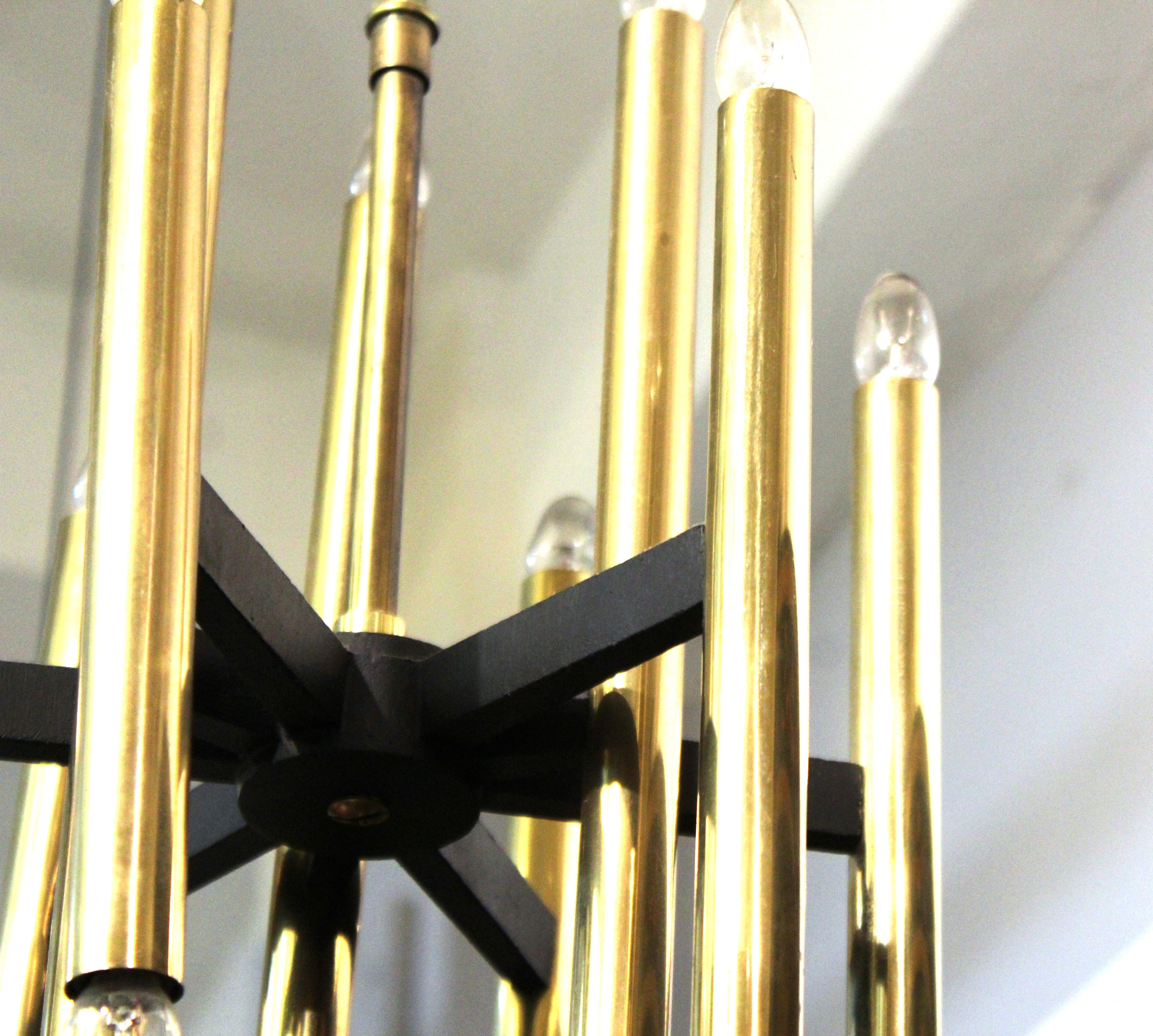 Sciolari Italian Modern Brass Ceiling Pendant Chandelier 2