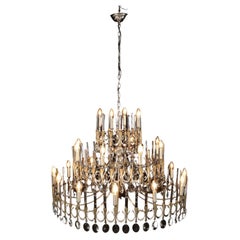 Sciolari Lamp Glass Italy 1970s-1980s