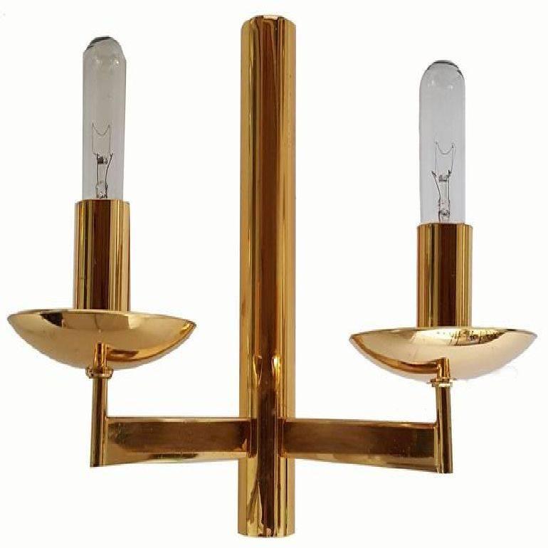 Italian Sciolari Pair of Sconces For Sale