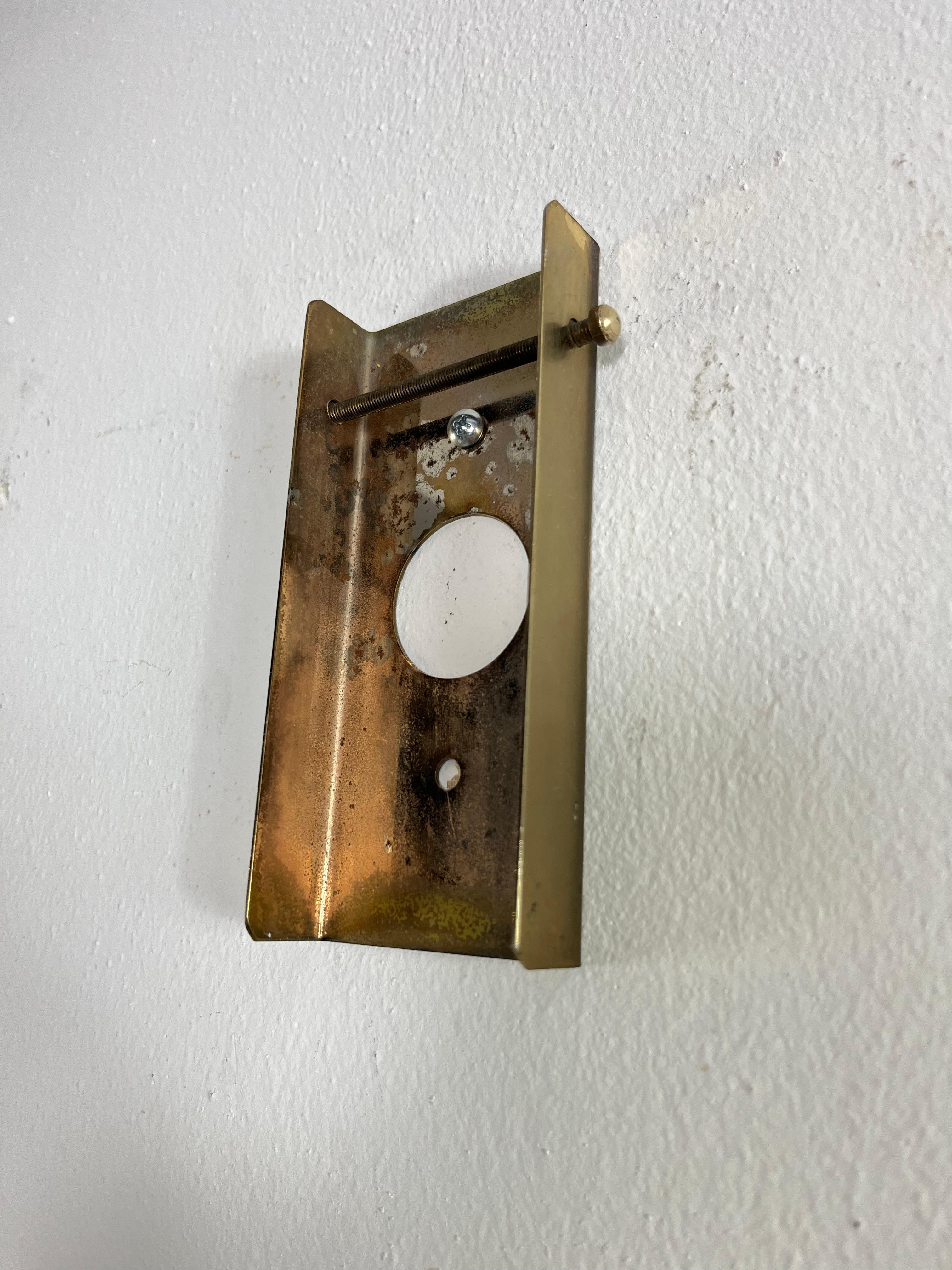 Sciolari, Set di 2 lampade da parete in vetro di Murano e ottone del metà del secolo scorso, anni '60 in vendita 12